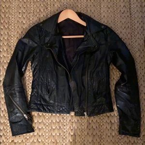 Real Leather Biker Jacket